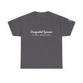 T-Shirt — “Designated Spooner • Cuddle Responsibly” Cute Couple Casual Tee