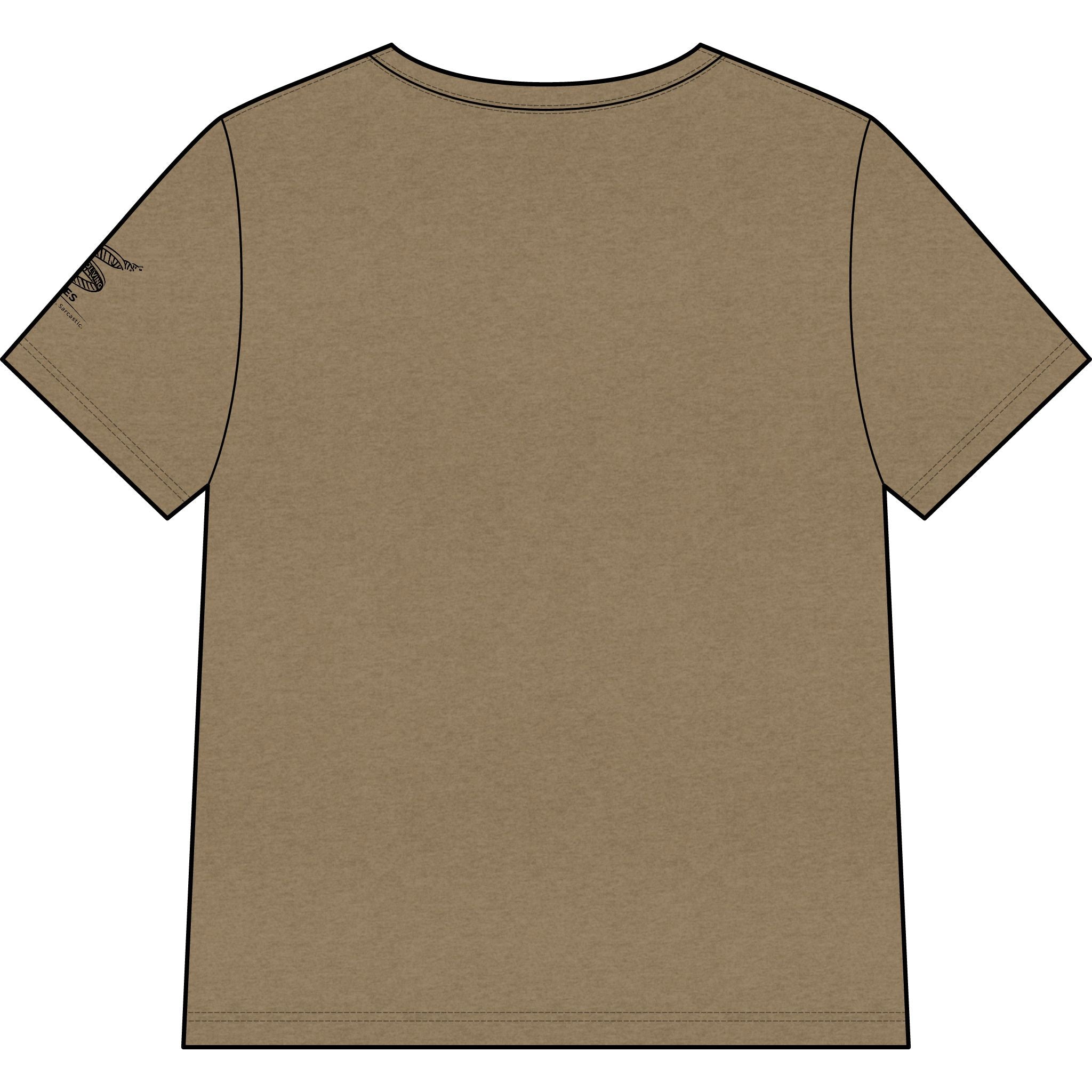 Influenced Zero People Today V-Neck Tee — Funny Anti-Influencer Graphic Shirt