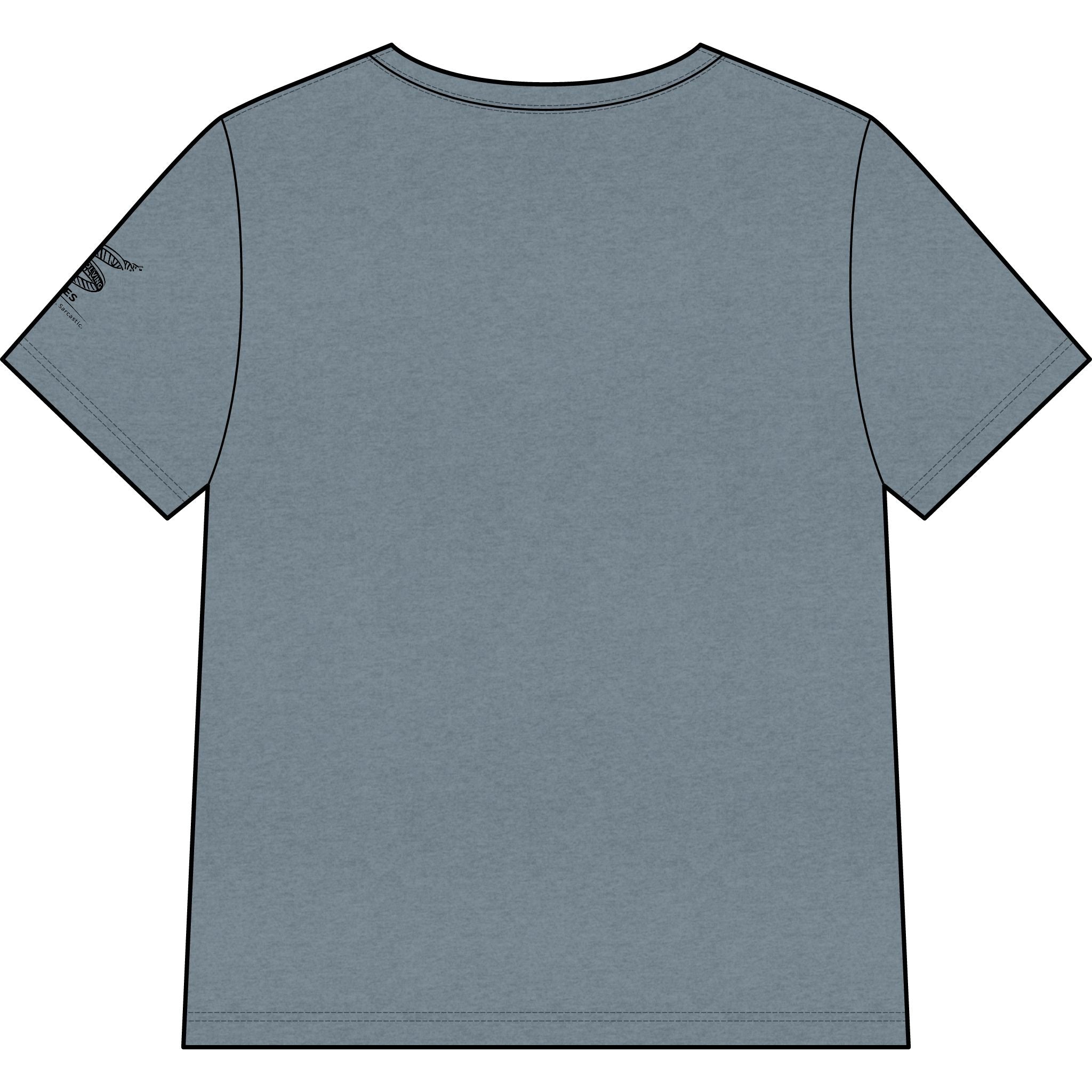Influenced Zero People Today V-Neck Tee — Funny Anti-Influencer Graphic Shirt