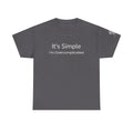 T‑Shirt — "It's Simple, I'm Overcomplicated" Minimalist Graphic Tee