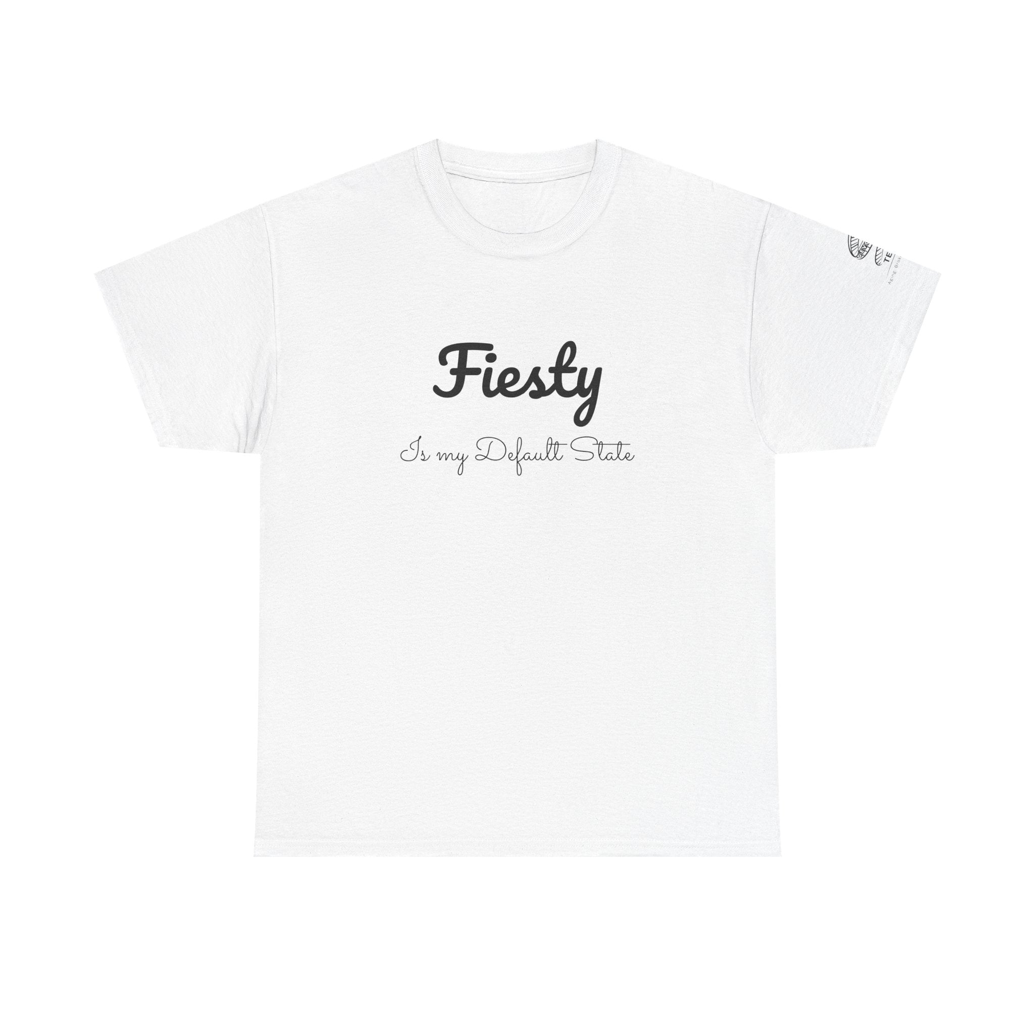 T-Shirt — “Fiesty” Script Graphic Tee (I’m my Default State)