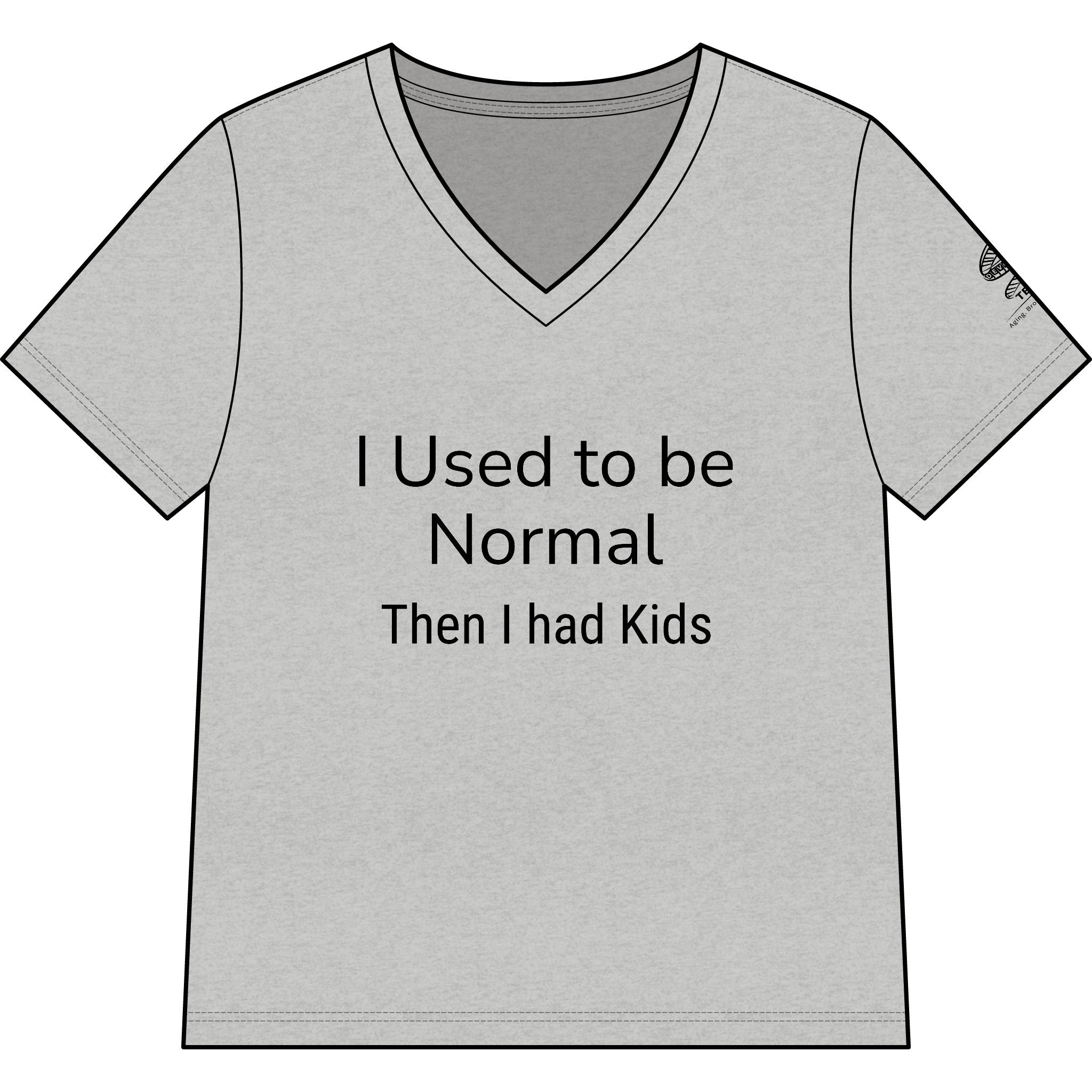 I Used to Be Normal Then I Had Kids V-Neck Tee