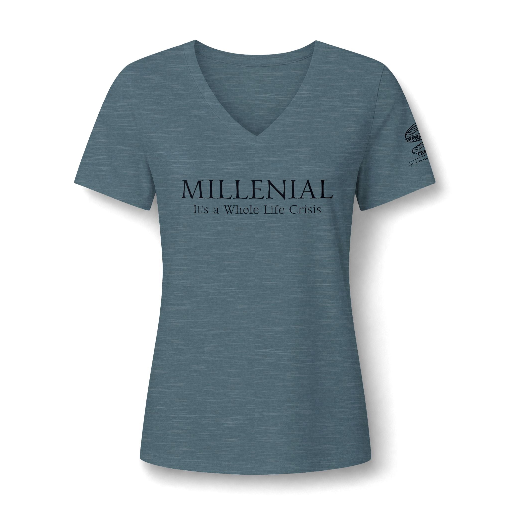 "Millennial: It's a Whole Life Crisis" V-Neck Tee