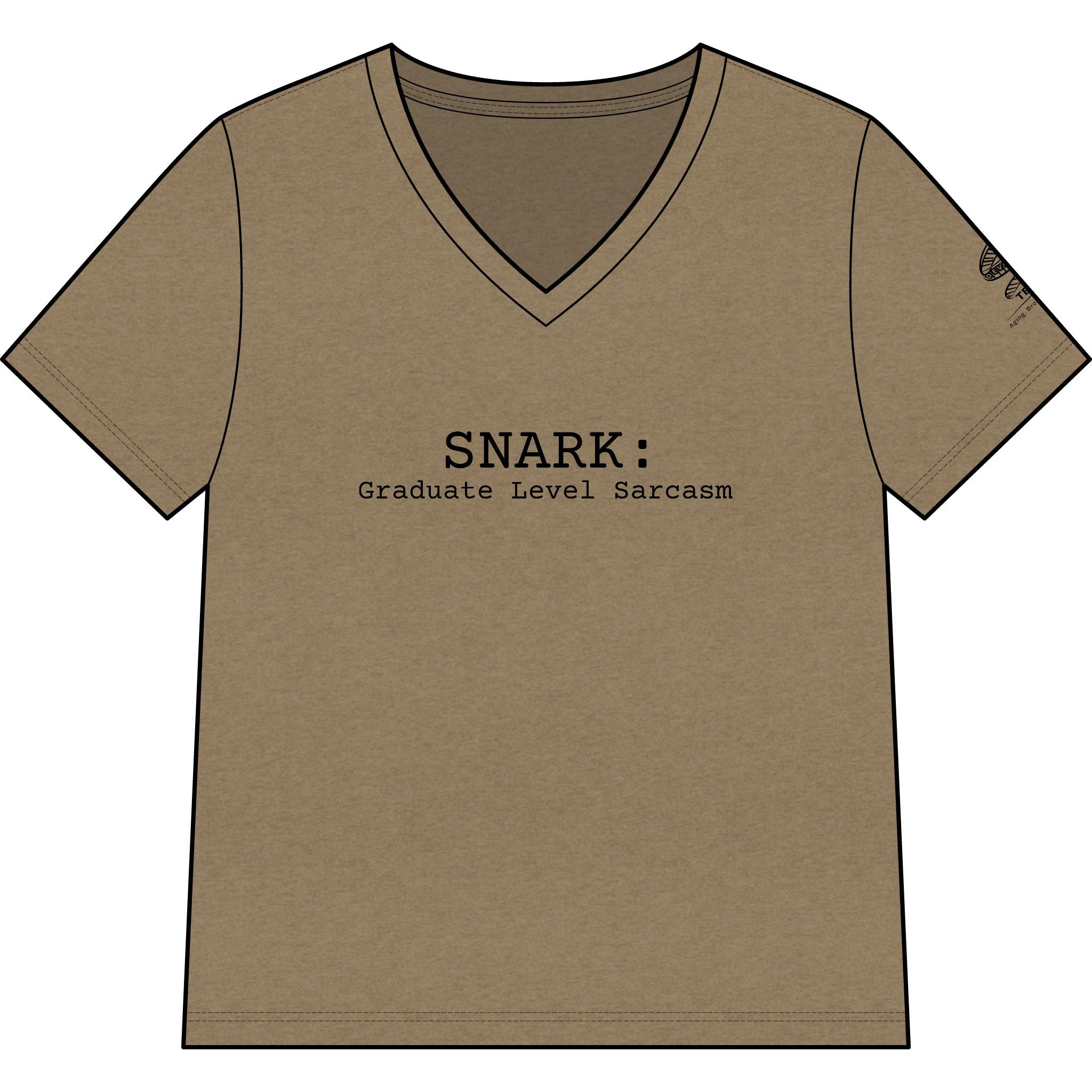 Snark: Graduate Level Sarcasm V-Neck Tee