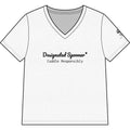 Women’s V-Neck Tee — "Designated Spooner: Cuddle Responsibly"