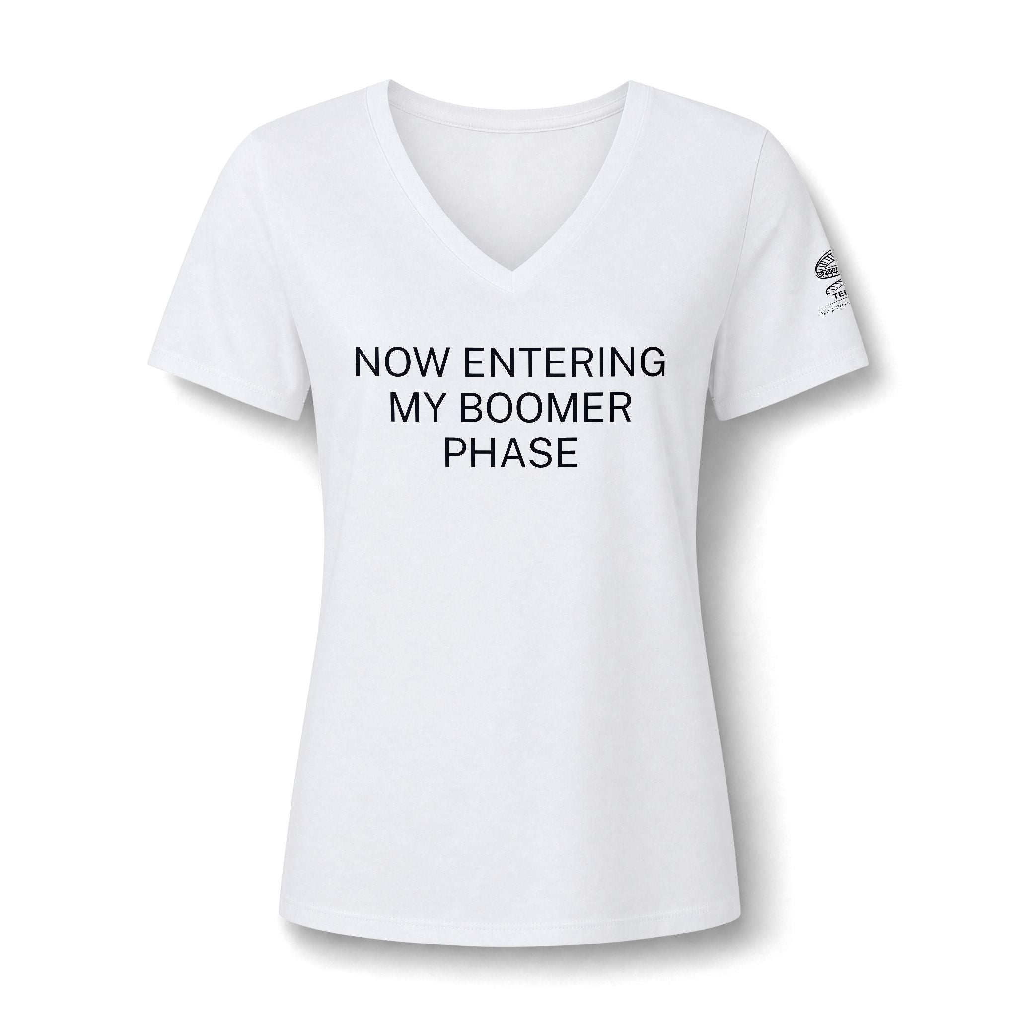 Now Entering My Boomer Phase V-Neck Tee