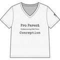 Women’s V-Neck Tee — “Pro Parent: Embarrassing Kids Since Conception” Funny Parenting Shirt