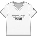 Women’s V-Neck Tee — "If You Think I'm Odd You Should Meet My Kids" Funny Mom Shirt