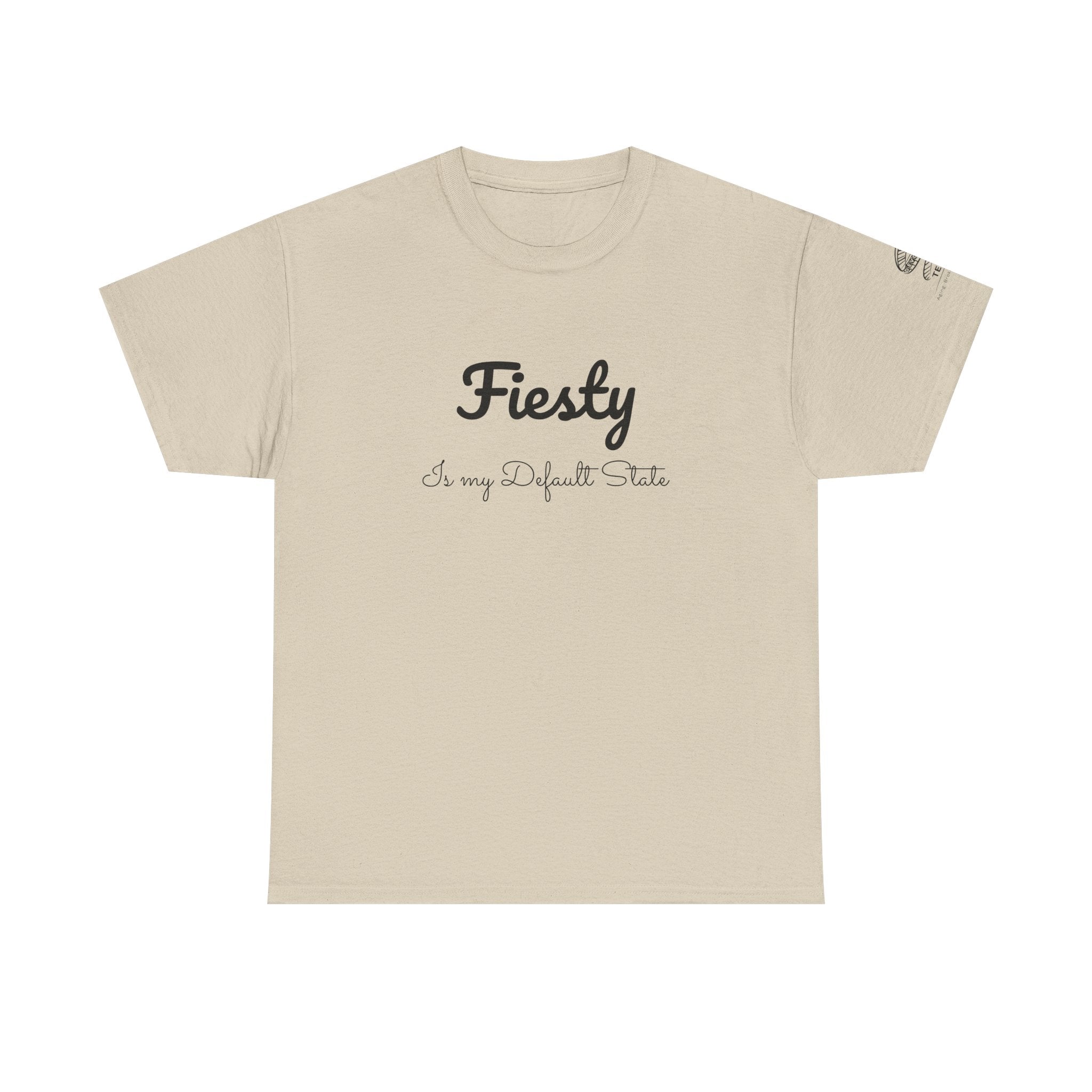 T-Shirt — “Fiesty” Script Graphic Tee (I’m my Default State)