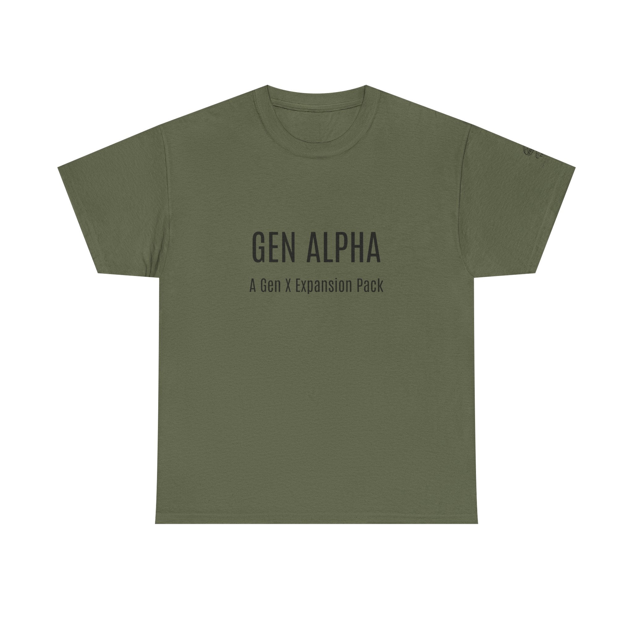 Gen Alpha Tee — Minimal 'GEN ALPHA: A Gen X Expansion Pack' Graphic Shirt