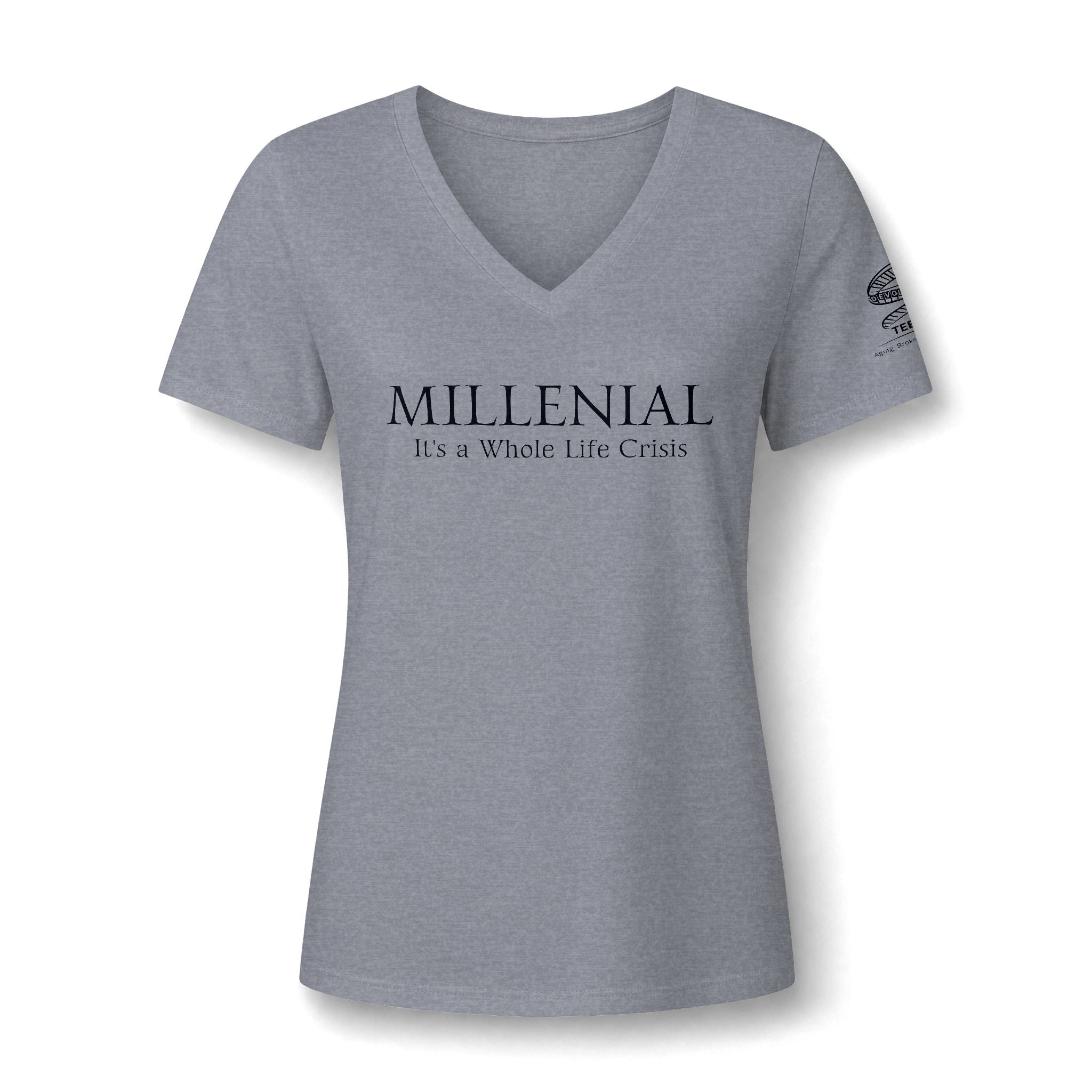 "Millennial: It's a Whole Life Crisis" V-Neck Tee