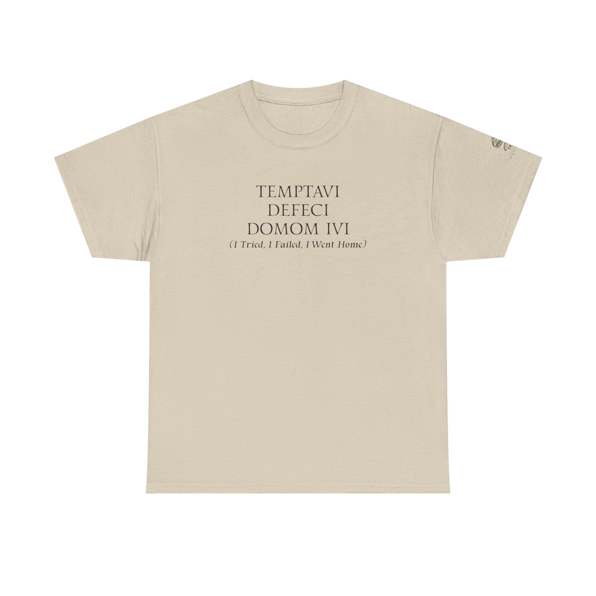 'Temptavi Defeci Domum Ivi' Millennial Latin Basic Cotton Shirt