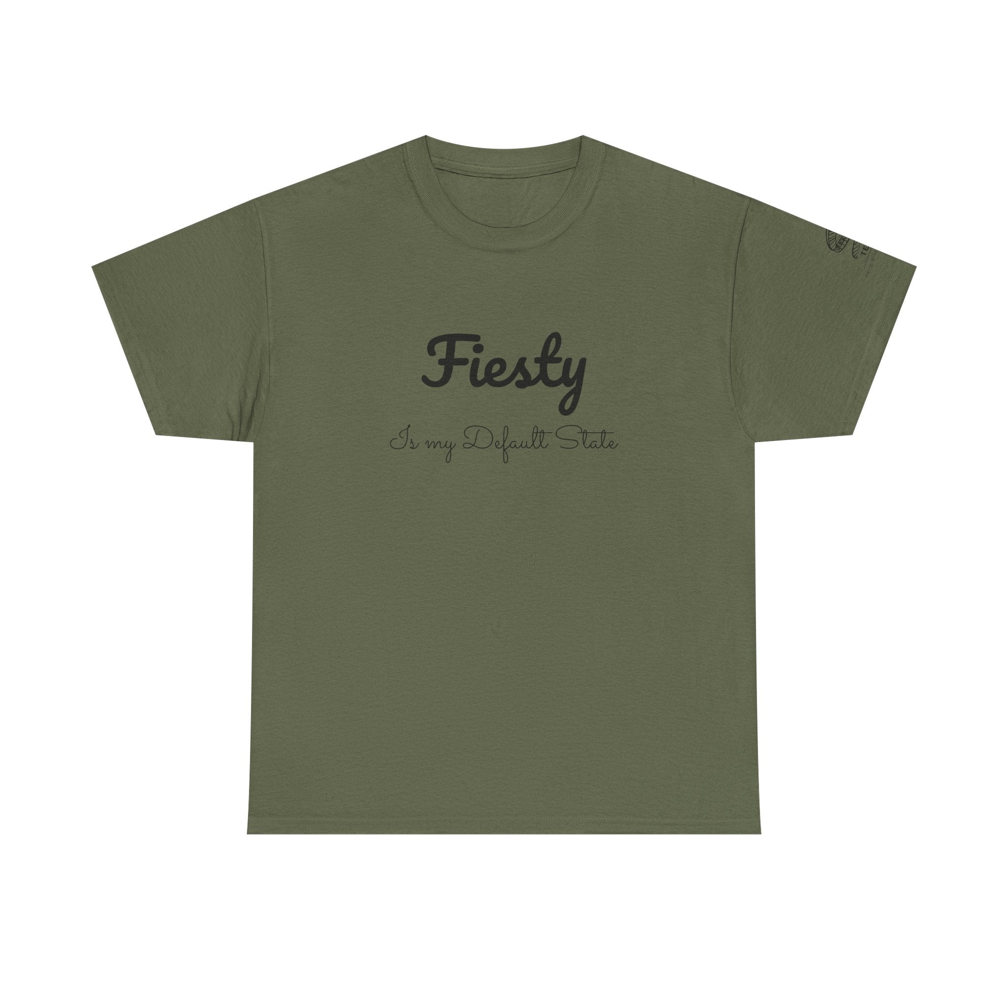 T-Shirt — “Fiesty” Script Graphic Tee (I’m my Default State)