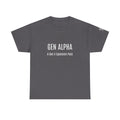 Gen Alpha Tee — Minimal 'GEN ALPHA: A Gen X Expansion Pack' Graphic Shirt