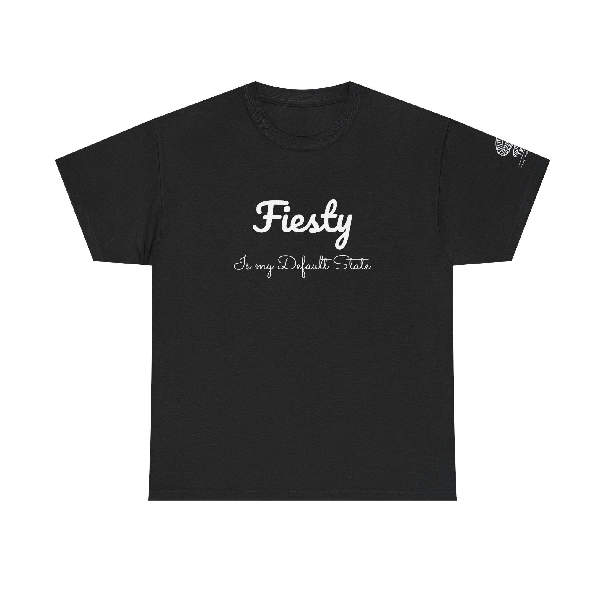 T-Shirt — “Fiesty” Script Graphic Tee (I’m my Default State)