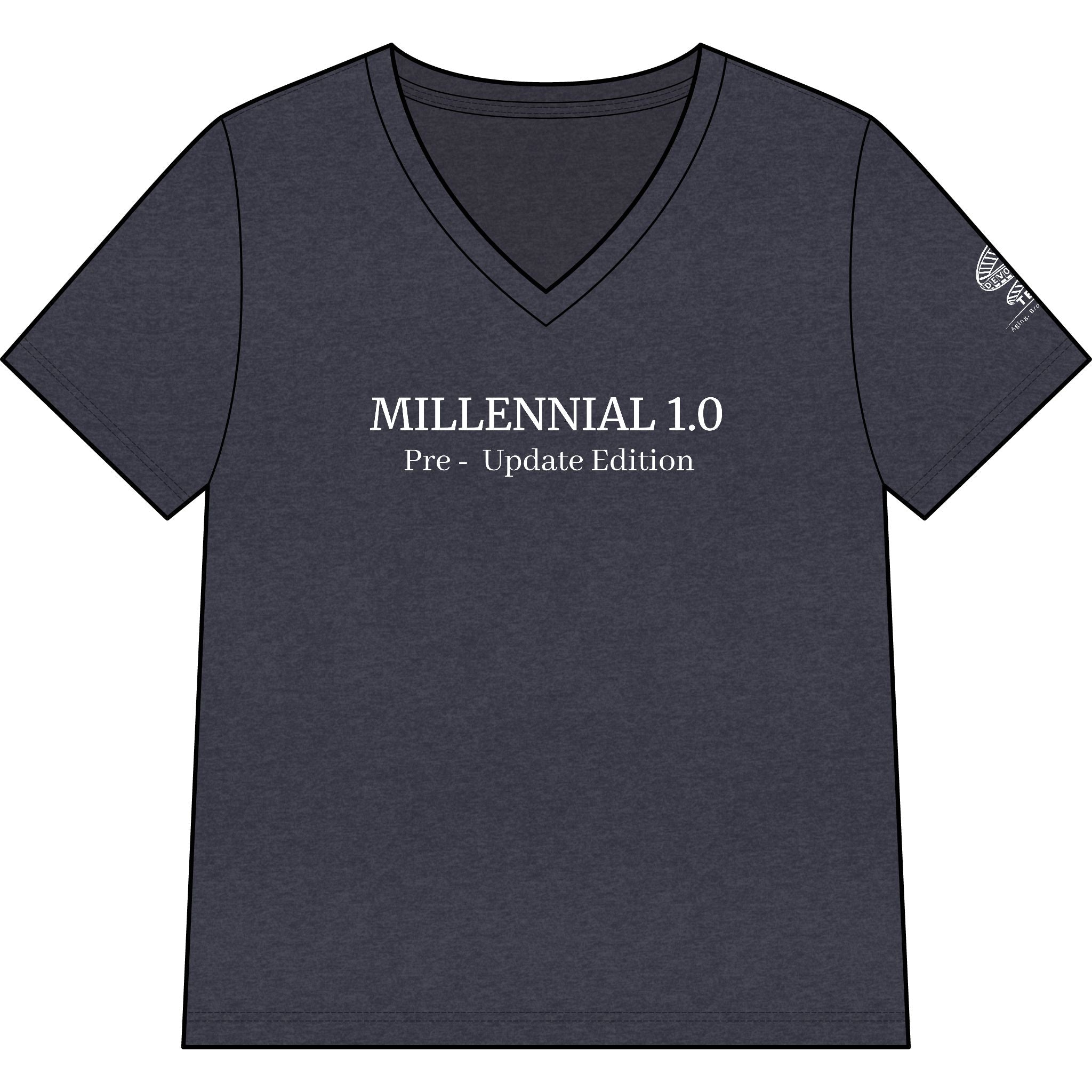 "Millennial 1.0 Pre‑Update Edition" V‑Neck Tee
