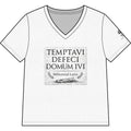 "Temptavi Defeci Domum Ivi" Millennial Latin Graphic V-Neck Tee