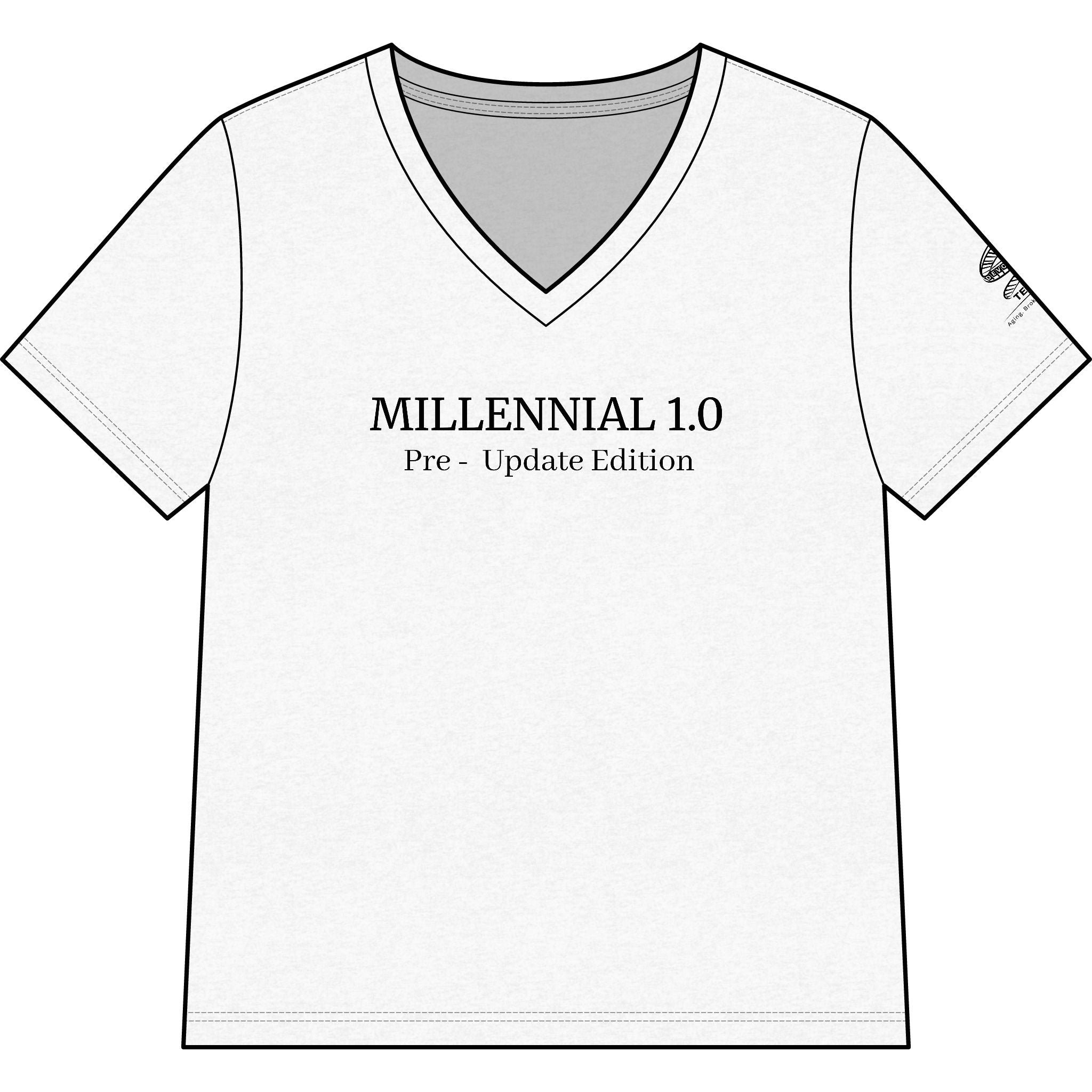 "Millennial 1.0 Pre‑Update Edition" V‑Neck Tee