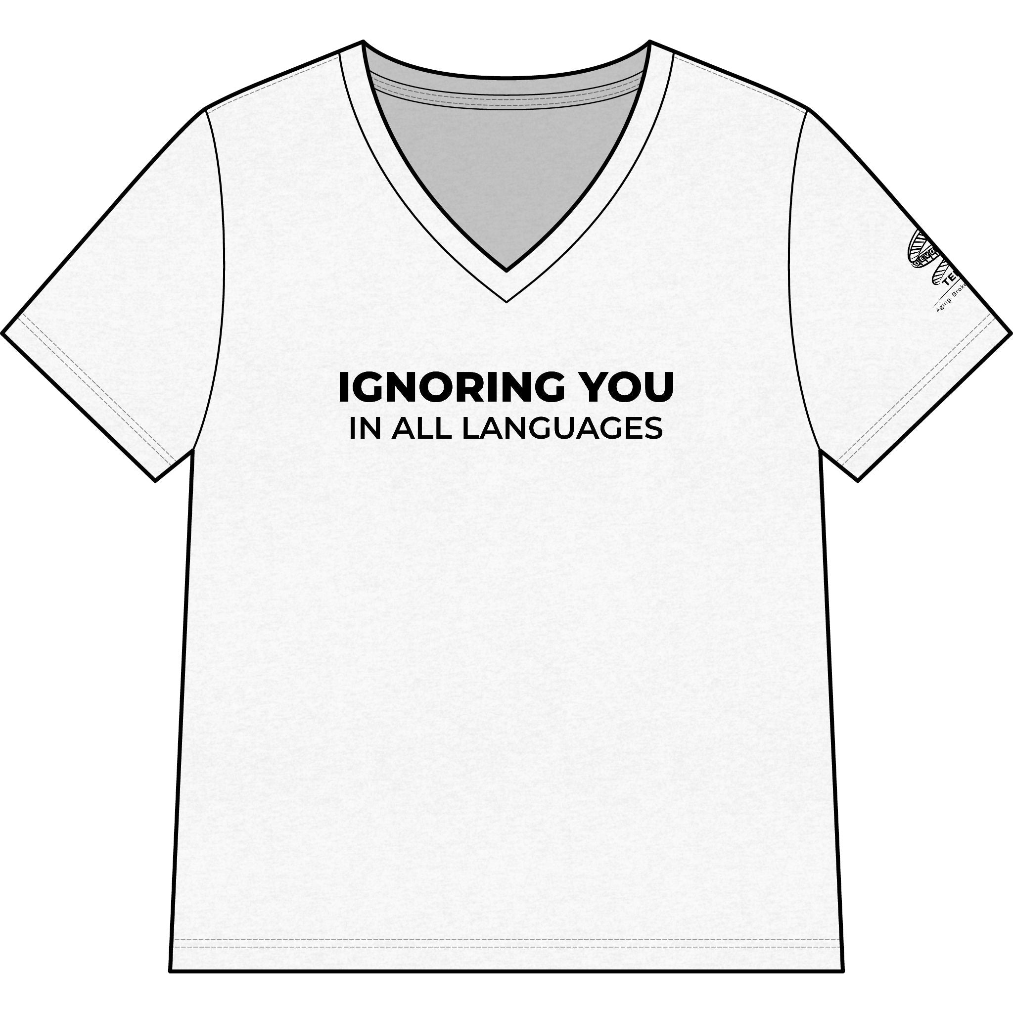 Ignoring You V-Neck Tee