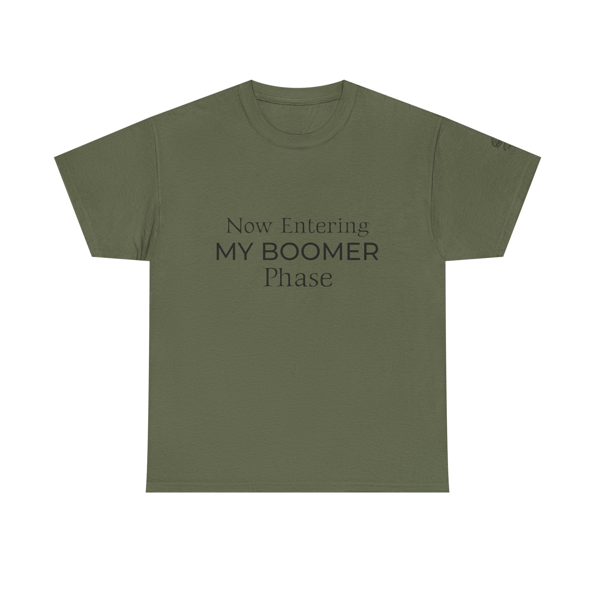 Now Entering My Boomer Phase Tee — Funny Retirement / Midlife Humor T-Shirt