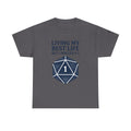 D20 'Living My Best Life But I Rolled a 1' Gamer T-Shirt