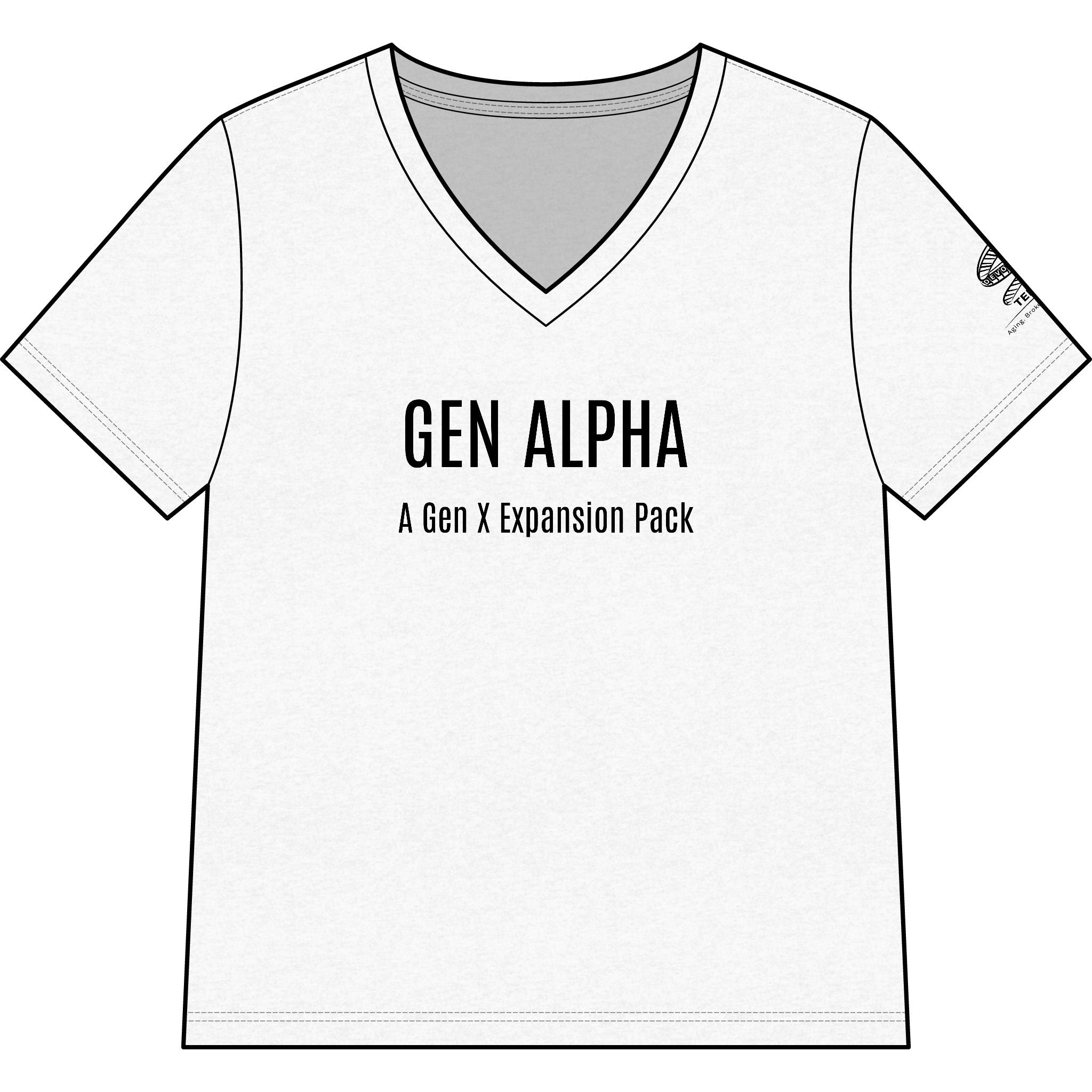 "GEN ALPHA" V-Neck Tee