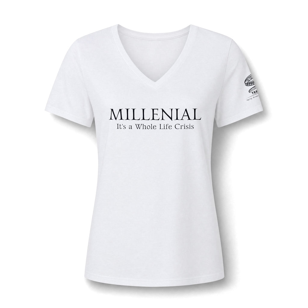 "Millennial: It's a Whole Life Crisis" V-Neck Tee