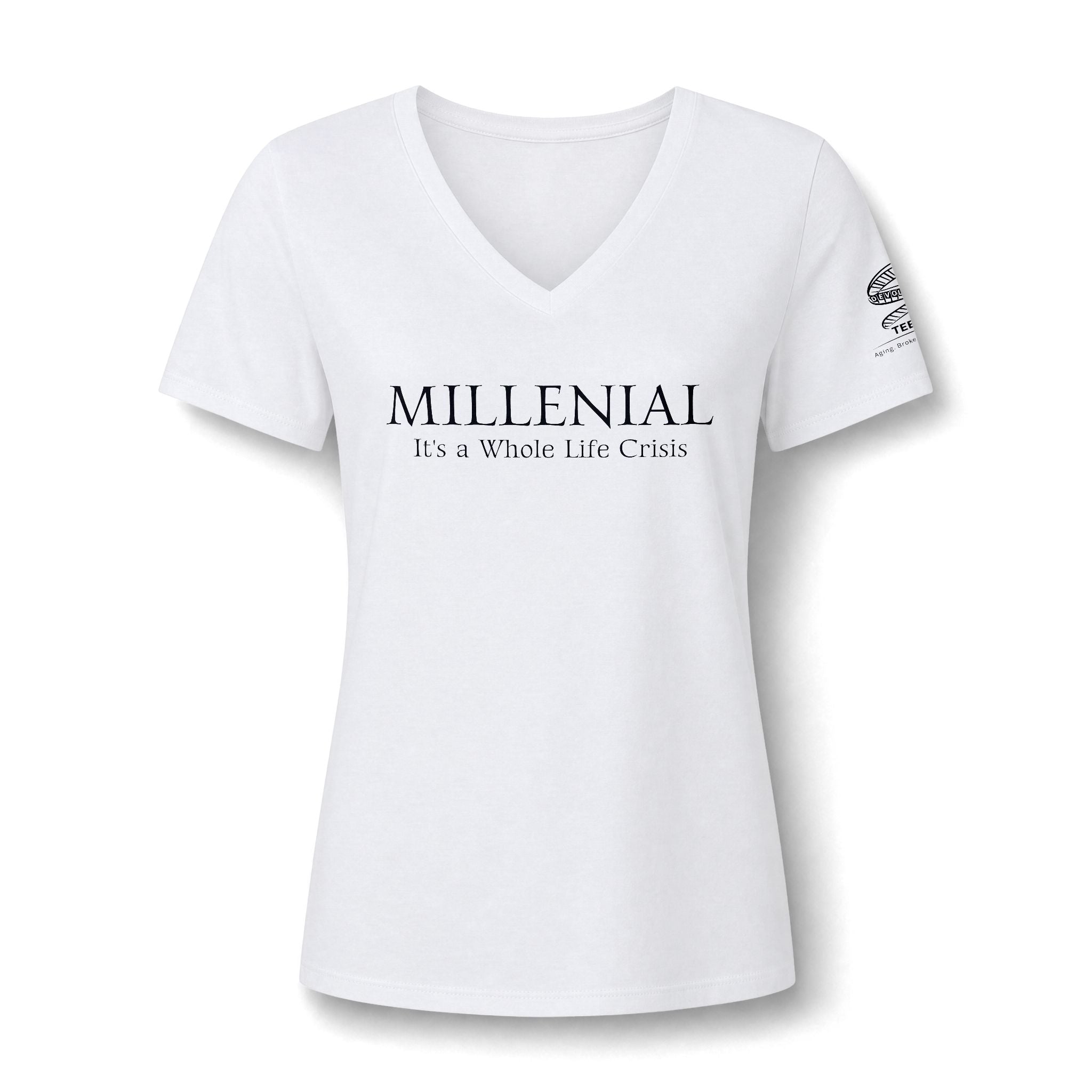 "Millennial: It's a Whole Life Crisis" V-Neck Tee
