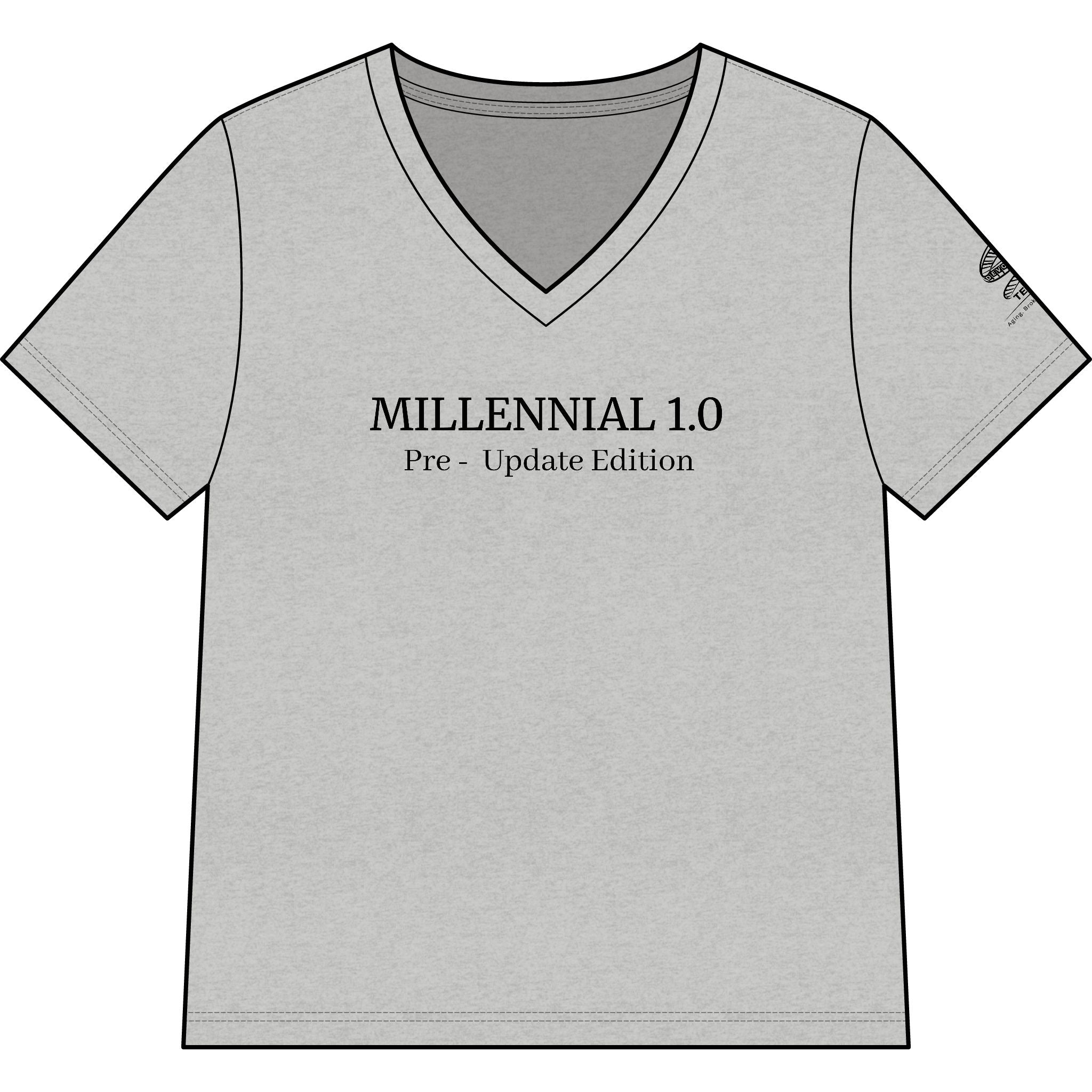 "Millennial 1.0 Pre‑Update Edition" V‑Neck Tee