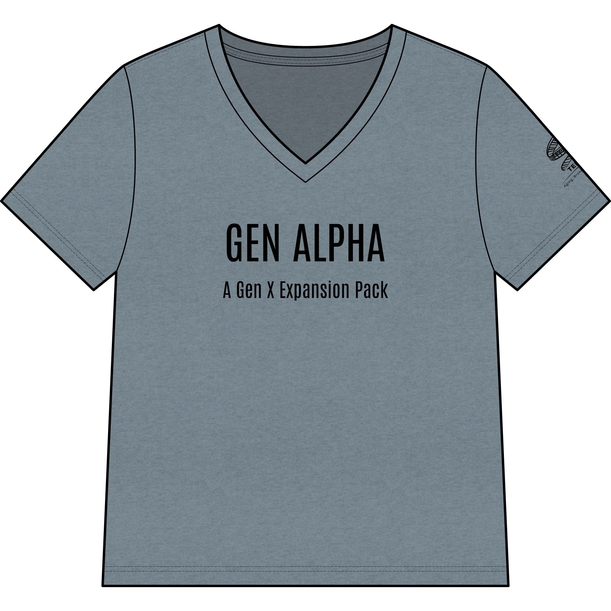 "GEN ALPHA" V-Neck Tee