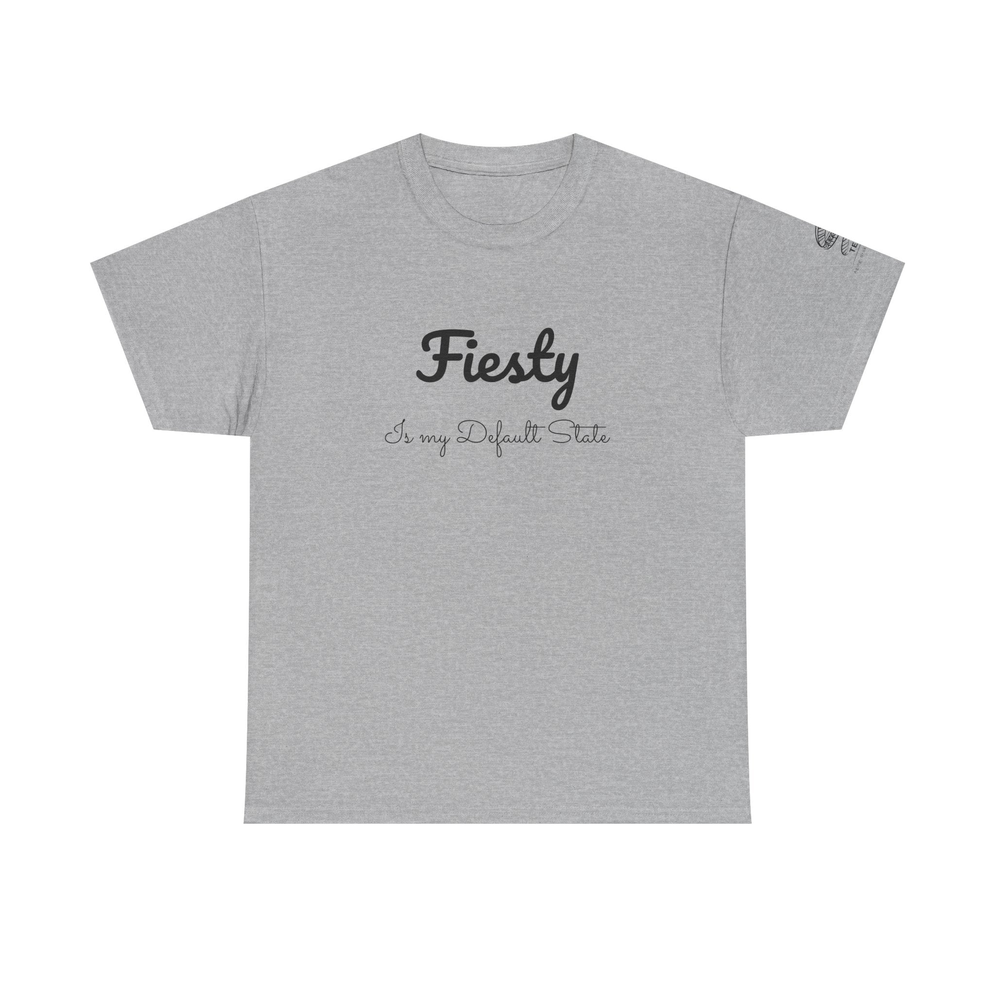 T-Shirt — “Fiesty” Script Graphic Tee (I’m my Default State)
